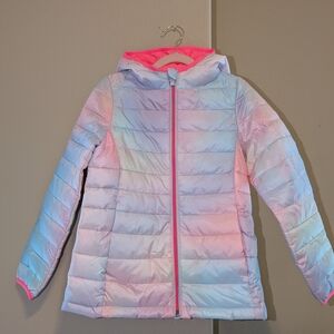 Box#30 Amazon Essentials Kids' Pastel Ombre Puffer Jacket